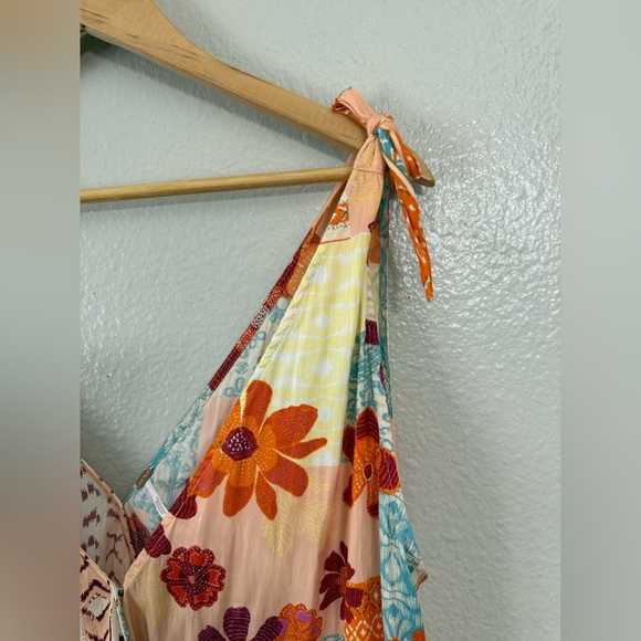 Free People Tied To You Tank In Tropical Combo - Picture 6 of 11